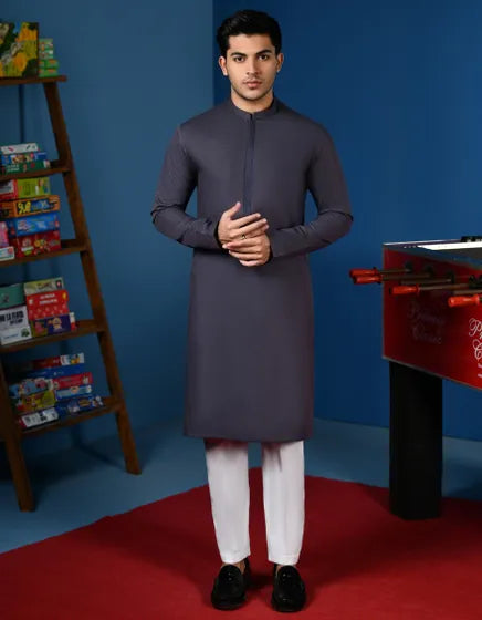 BLUE COTTON KURTA | JTK-A-34566