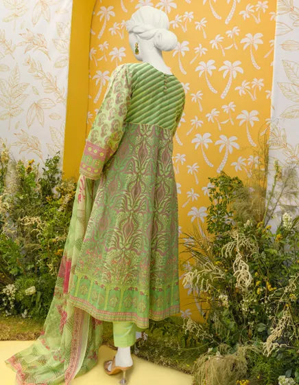 GREEN LAWN 3PC STITCHED | JLAWN-S-23-382