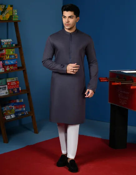 BLUE COTTON KURTA | JTK-A-34566