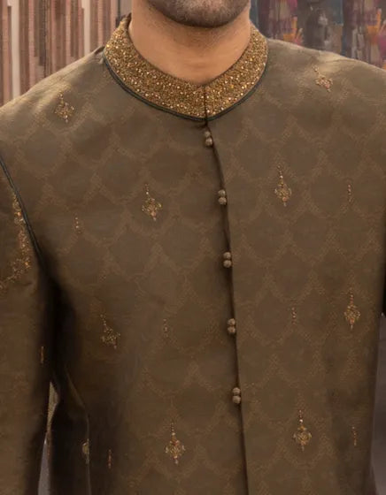 GREEN SHERWANI | JJSW-549